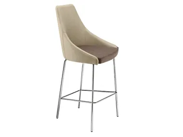 KONTEA 307 - Upholstered stool with footrest by Et al. - view 2